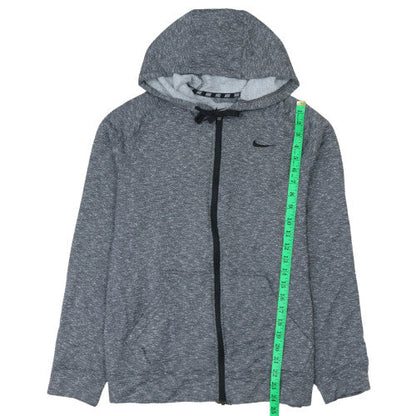 Mens UK Size L Nike Grey Full Zip Hoodie