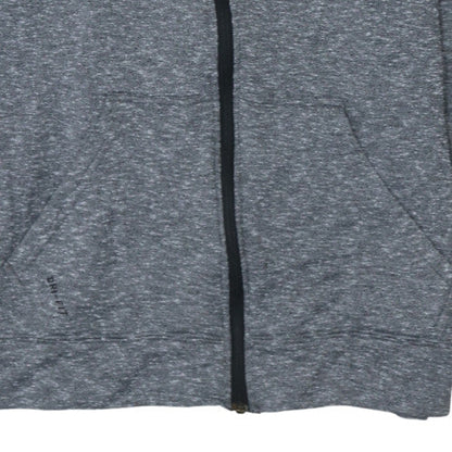 Mens UK Size L Nike Grey Full Zip Hoodie