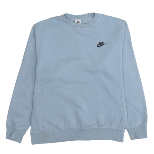 Mens UK Size M Nike Blue Pullover Sweatshirt