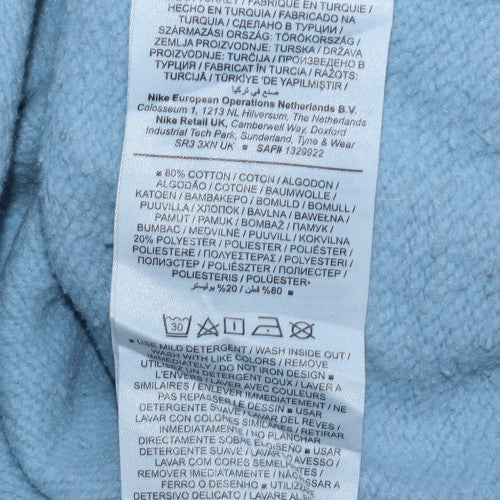 Mens UK Size M Nike Blue Pullover Sweatshirt