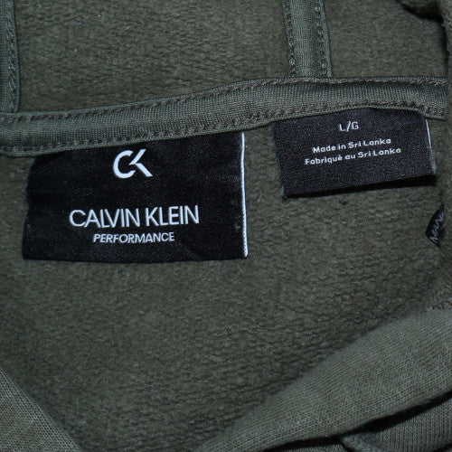 Mens UK Size L Calvin Klein Green Pullover Hoodie