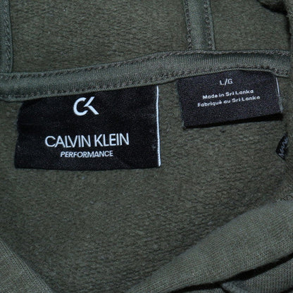 Mens UK Size L Calvin Klein Green Pullover Hoodie