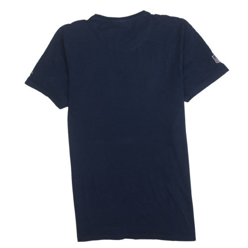New Era Men's Navy Seattle Seahawks Graphic Crew Neck T-Shirt Size L
