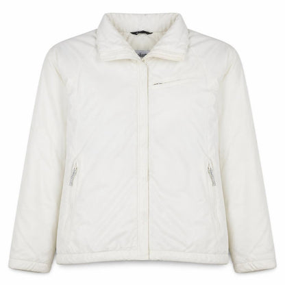 Columbia Women's White Full Zip Insulated Jacket L Nylon Blend