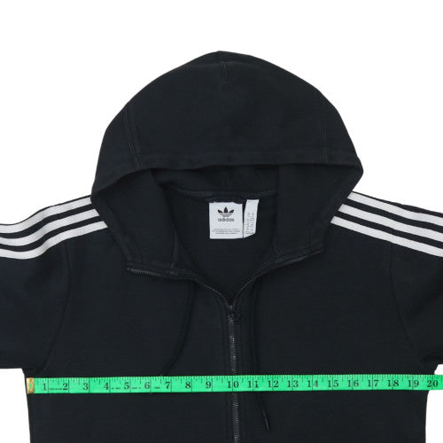 Mens UK Size XS Adidas Black Full Zip Hoodie