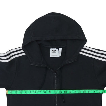 Mens UK Size XS Adidas Black Full Zip Hoodie