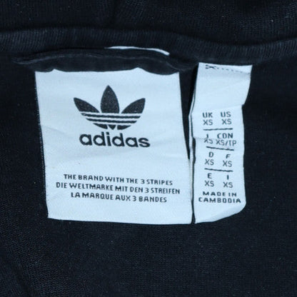 Mens UK Size XS Adidas Black Full Zip Hoodie
