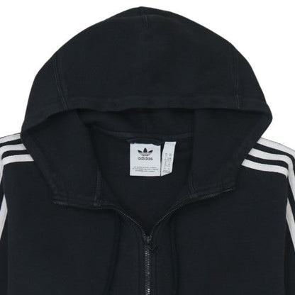 Mens UK Size XS Adidas Black Full Zip Hoodie