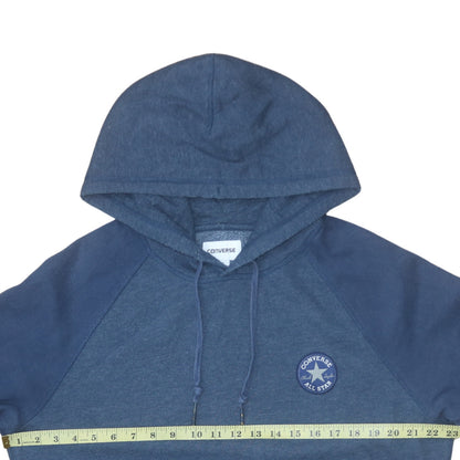 Mens UK Size M Converse Blue Pullover Hoodie
