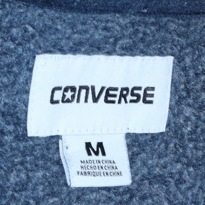 Mens UK Size M Converse Blue Pullover Hoodie