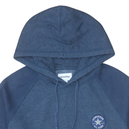 Mens UK Size M Converse Blue Pullover Hoodie