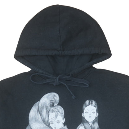 Womens UK Size L Zara Black Pullover Hoodie