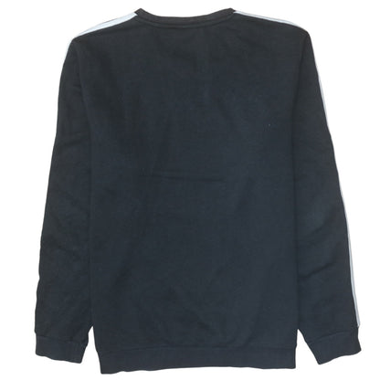 Mens UK Size L Adidas Black Pullover Sweatshirt