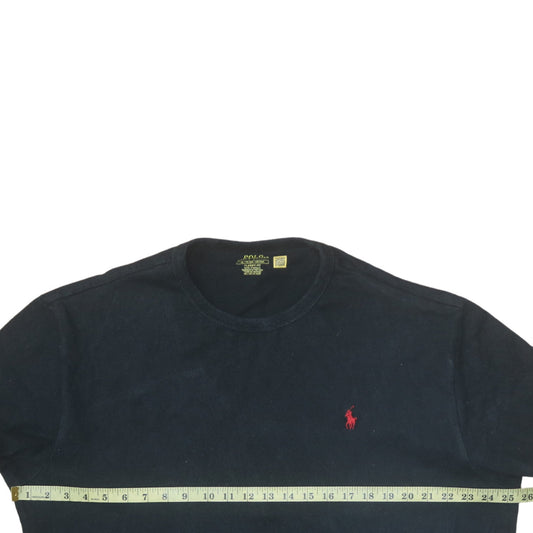 Ralph Lauren Men's Black XL Classic Fit Crew Neck Cotton T-Shirt