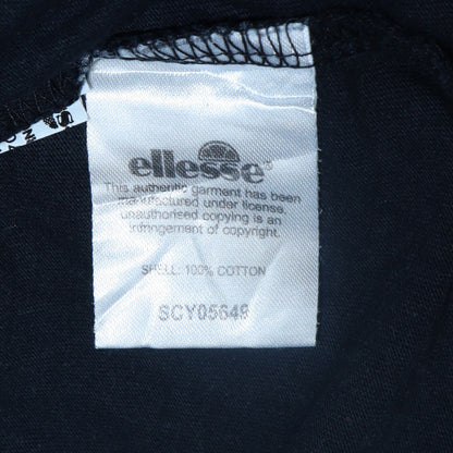 Ellesse Womens Black Cotton Short Sleeve T-Shirt Size 12