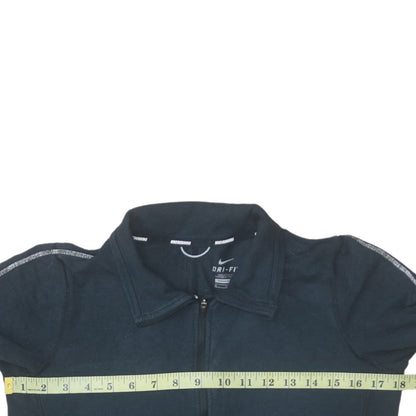 Womens UK Size M Nike Black Full Zip Hoodie