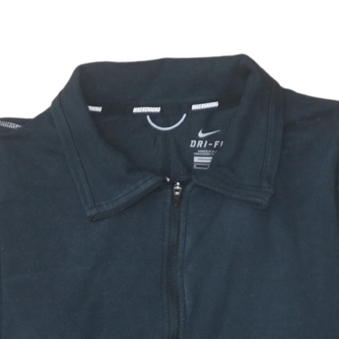 Womens UK Size M Nike Black Full Zip Hoodie