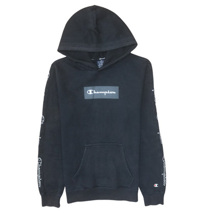Mens UK Size XS Champion Black Pullover Hoodie