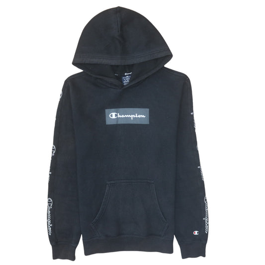 Mens UK Size XS Champion Black Pullover Hoodie