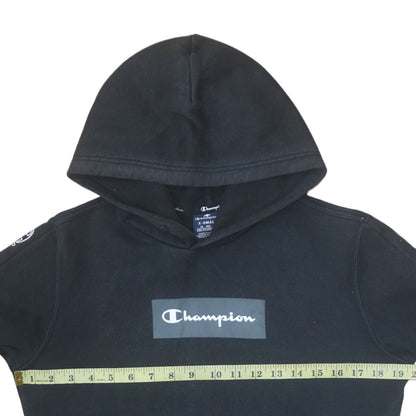 Mens UK Size XS Champion Black Pullover Hoodie