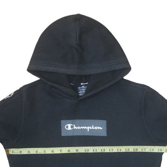 Mens UK Size XS Champion Black Pullover Hoodie