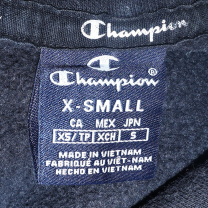Mens UK Size XS Champion Black Pullover Hoodie