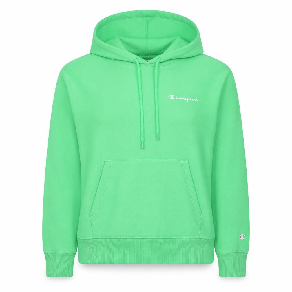 Womens UK Size XS Champion Green Pullover Hoodie