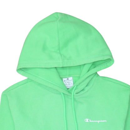 Womens UK Size XS Champion Green Pullover Hoodie