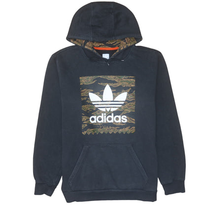 Mens UK Size M Adidas Black Pullover Hoodie