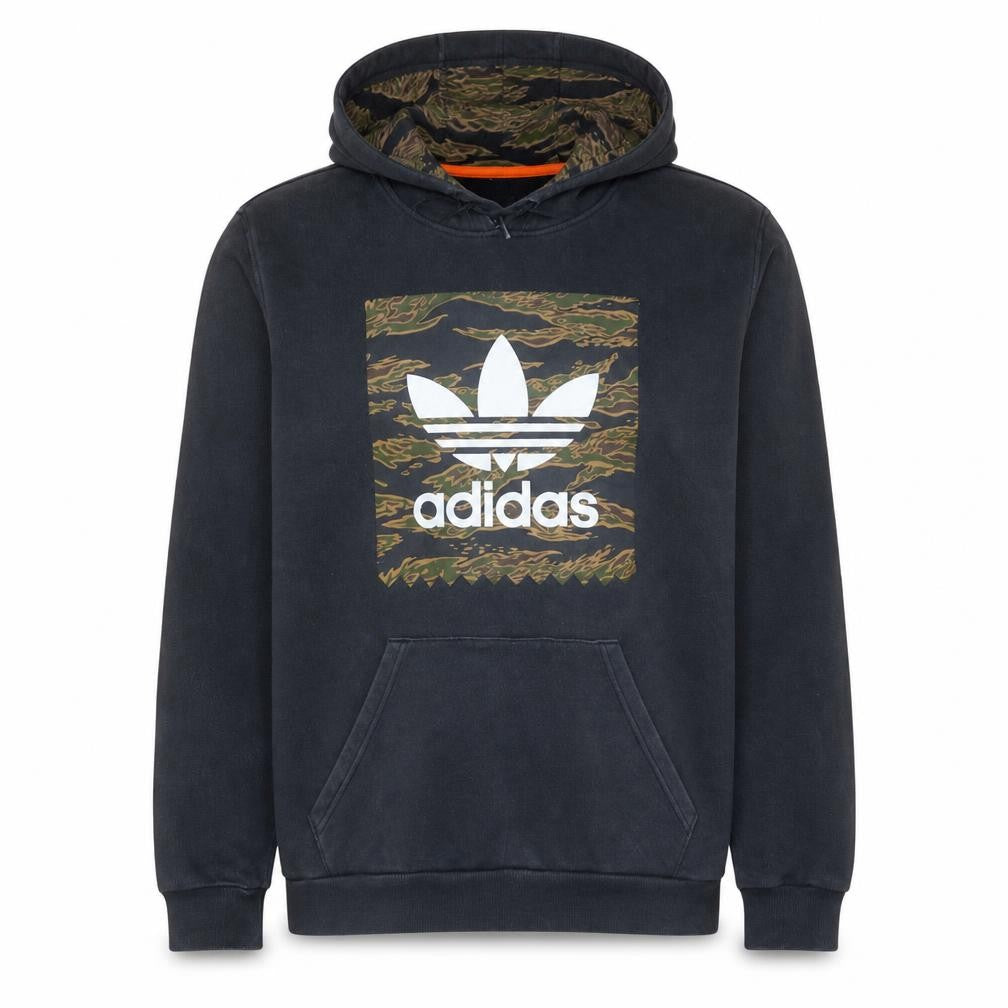 Mens UK Size M Adidas Black Pullover Hoodie