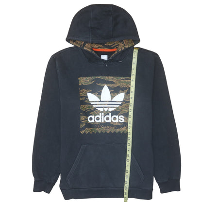 Mens UK Size M Adidas Black Pullover Hoodie