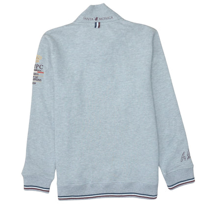 Santa Monica Polo Club Boys Grey 13 Years 1/4 Zip Sweatshirt