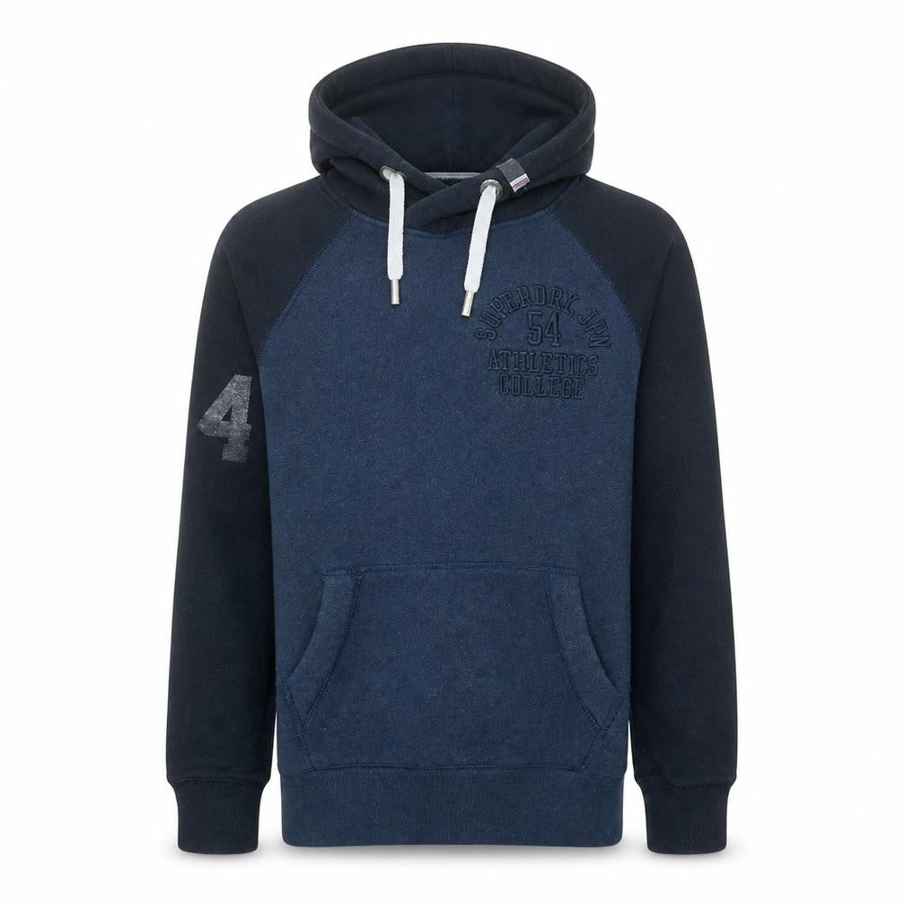 Mens UK Size M Superdry Blue Pullover Hoodie
