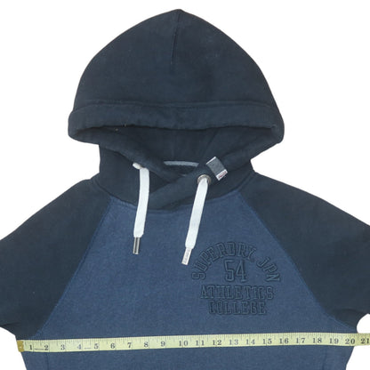 Mens UK Size M Superdry Blue Pullover Hoodie
