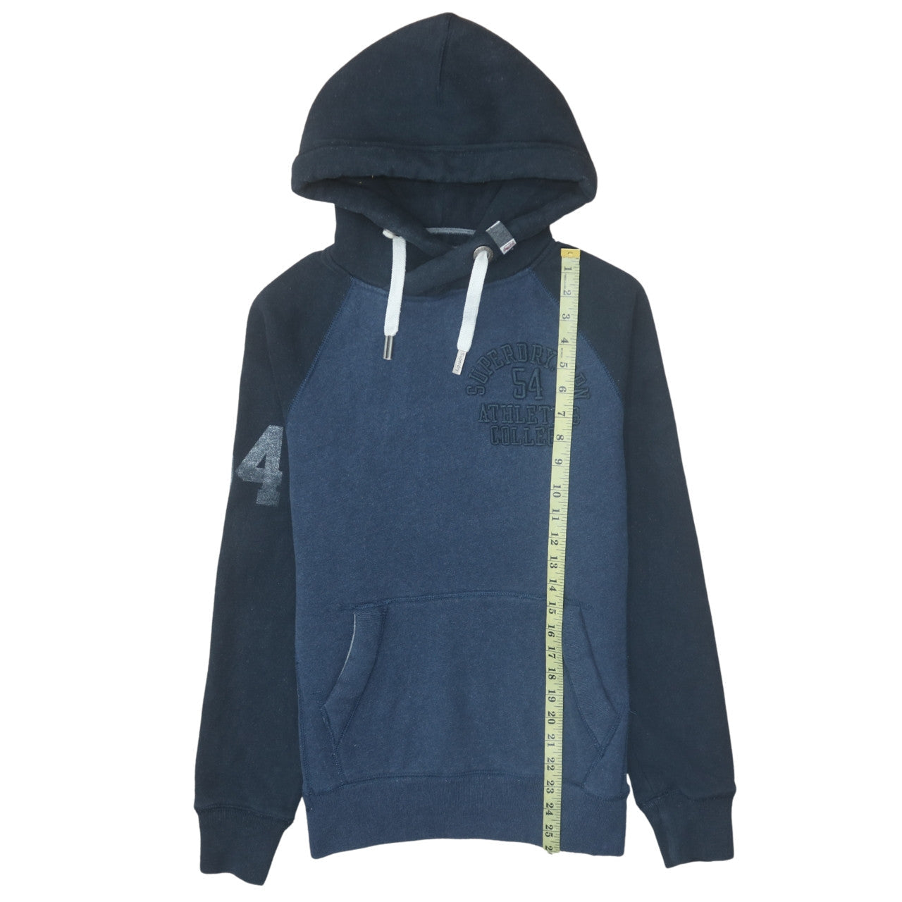 Mens UK Size M Superdry Blue Pullover Hoodie