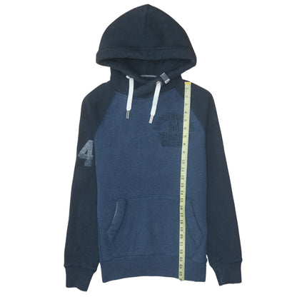 Mens UK Size M Superdry Blue Pullover Hoodie
