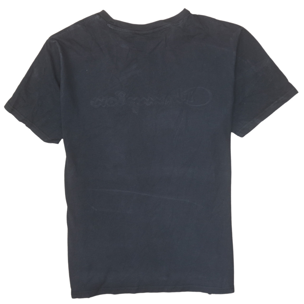 Champion Men's Black Large Embroidered Logo Short Sleeve T-Shirt