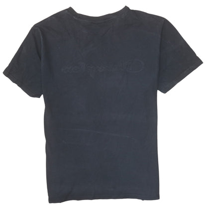 Champion Men's Black Large Embroidered Logo Short Sleeve T-Shirt