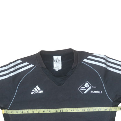 Mens UK Size M Adidas Black Pullover Sweatshirt