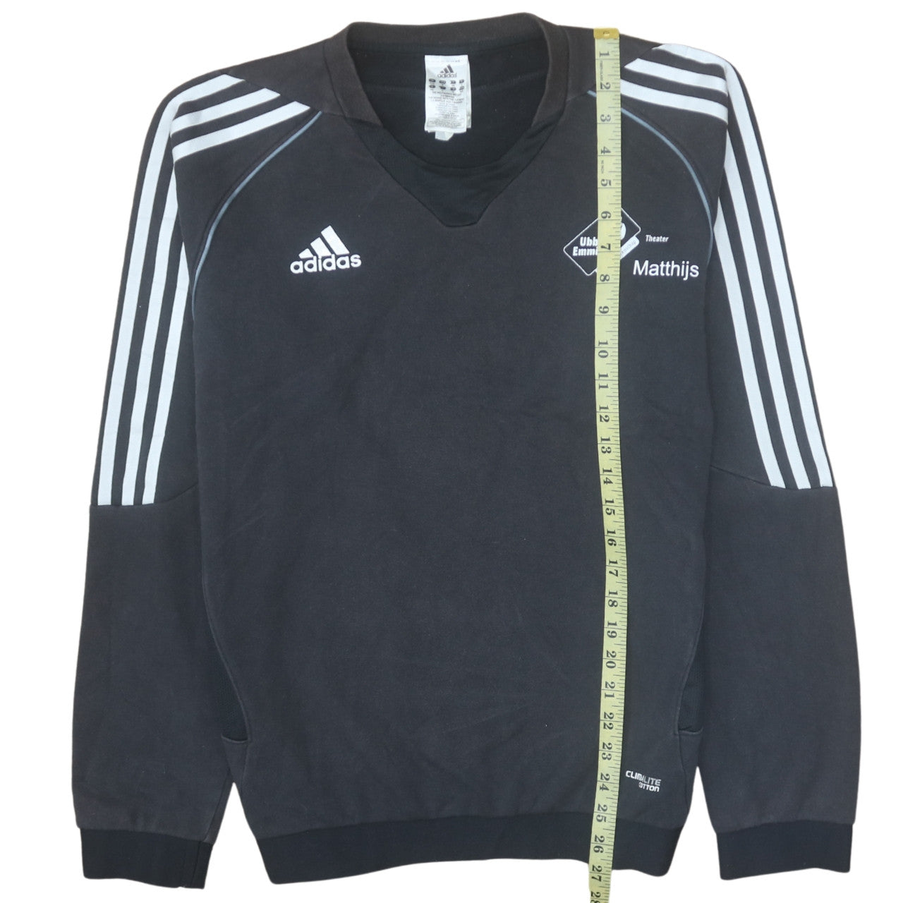 Mens UK Size M Adidas Black Pullover Sweatshirt