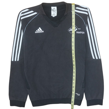 Mens UK Size M Adidas Black Pullover Sweatshirt