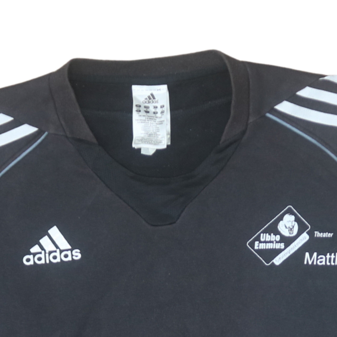Mens UK Size M Adidas Black Pullover Sweatshirt