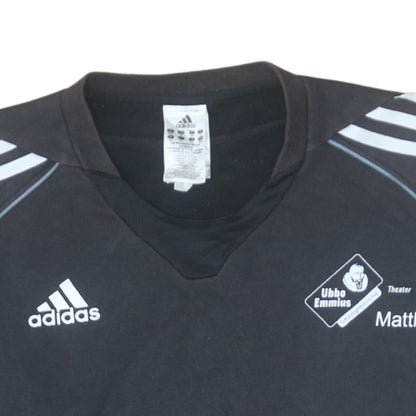 Mens UK Size M Adidas Black Pullover Sweatshirt