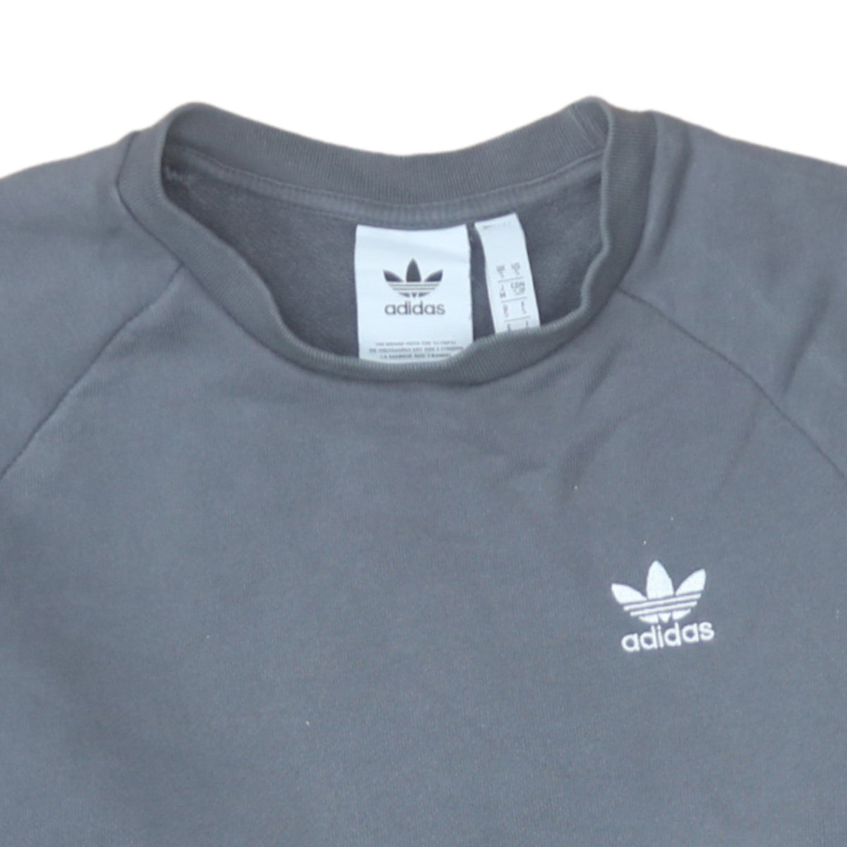 Mens UK Size S adidas Grey Pullover Sweatshirt