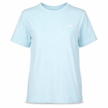 Nike Women Blue Basic Short Sleeve T-Shirt Size M