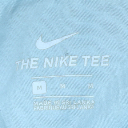 Nike Women Blue Basic Short Sleeve T-Shirt Size M