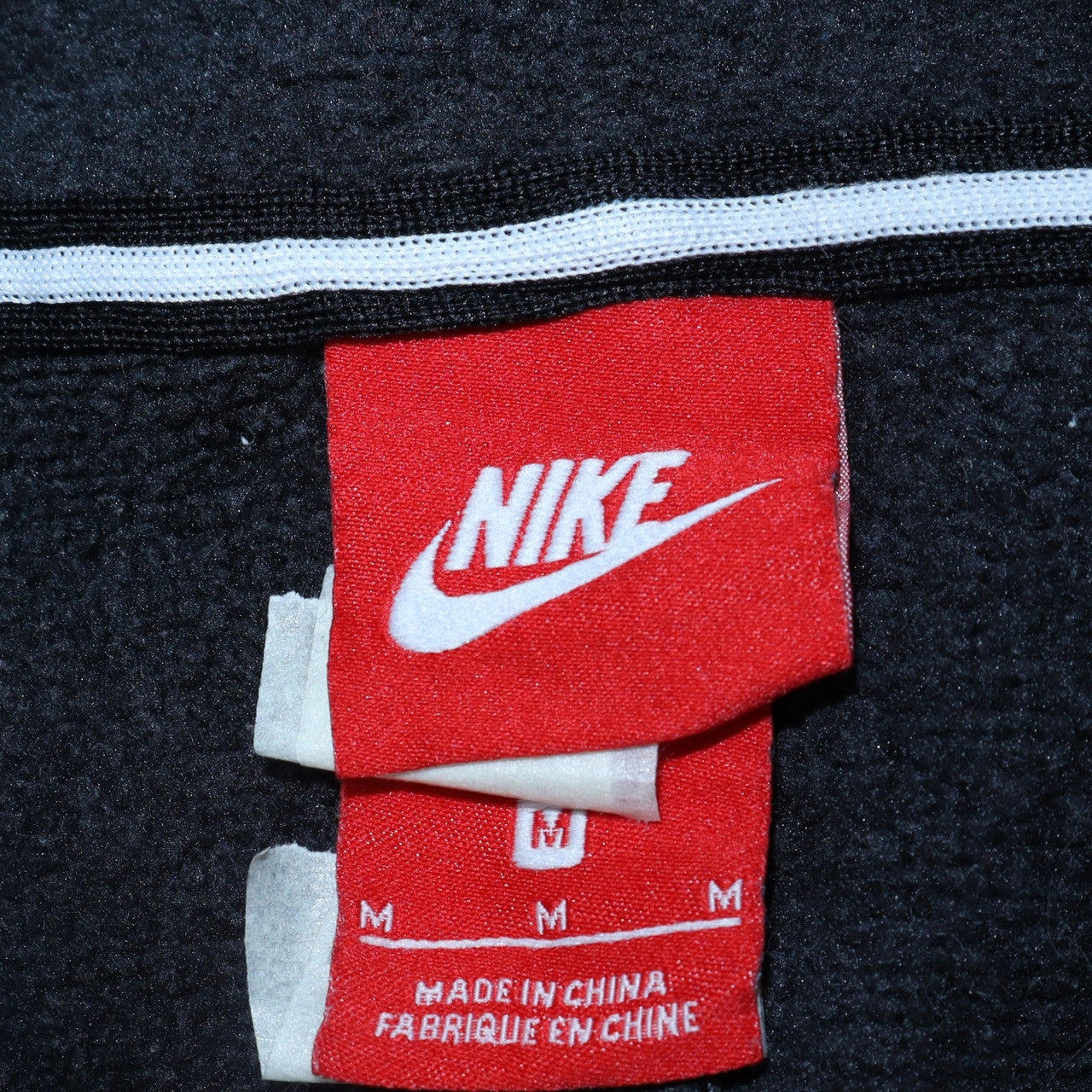 Womens UK Size M Nike Black Full Zip Sweatshirt