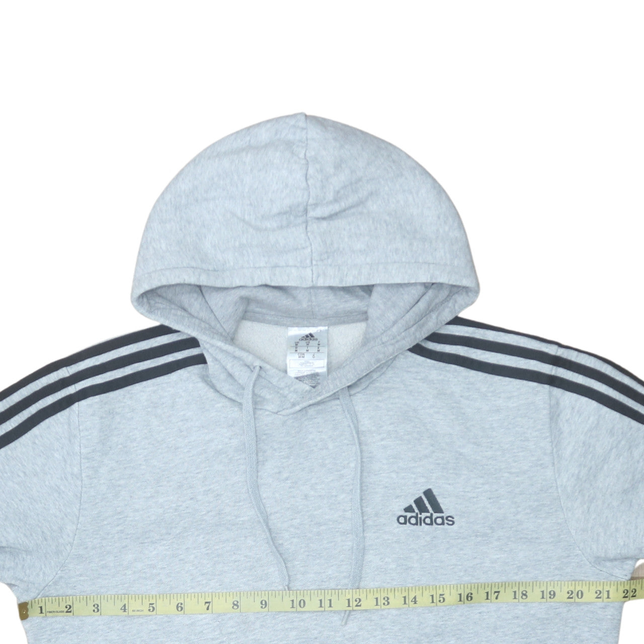 Mens UK Size M Adidas Grey Pullover Hoodie