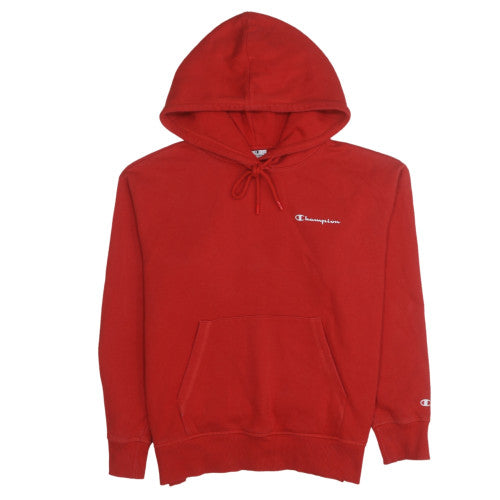 Womens UK Size M Champion Red Pullover Hoodie