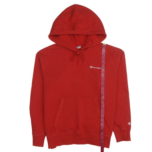 Womens UK Size M Champion Red Pullover Hoodie